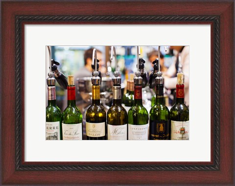 Framed Wine tasting, Saint-Emilion, Gironde, Aquitaine, France Print