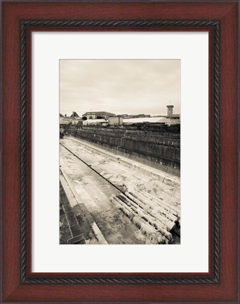 Framed Old drydock at the rope making factory of French Navy, Corderie Royale, Rochefort, Charente-Maritime, Poitou-Charentes, France Print
