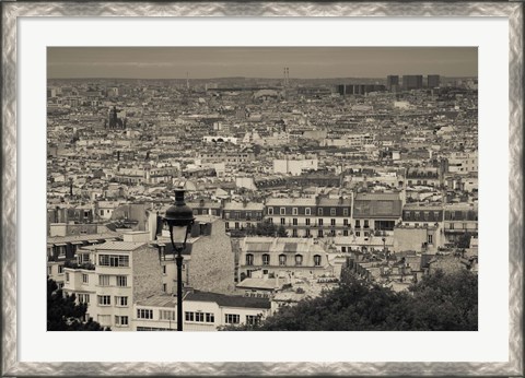 Framed Montmartre, Paris, Ile-de-France, France Print