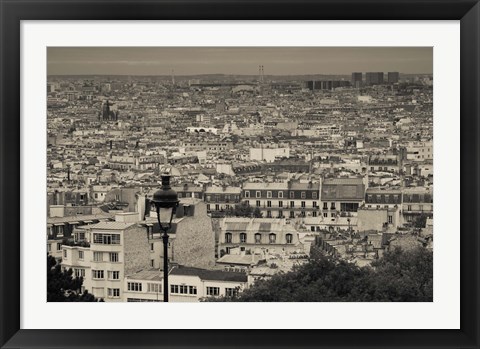 Framed Montmartre, Paris, Ile-de-France, France Print