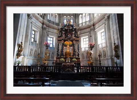 Framed Interiors of the Como Cathedral, Como, Lombardy, Italy Print