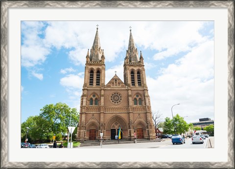 Framed Facade of a cathedral, St. Peter&#39;s Cathedral, Adelaide, South Australia, Australia Print