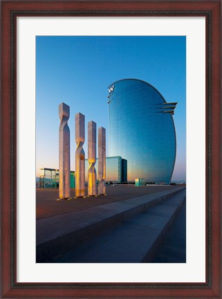 Framed W Barcelona, Barcelona, Catalonia, Spain Print