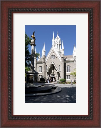 Framed Facade of the Salt Lake Assembly Hall, Temple Square, Salt Lake City, Utah, USA Print