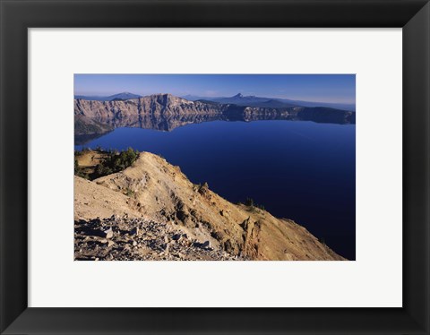 Framed Crater Lake, Garfield Peak, Crater Lake National Park, Oregon, USA Print