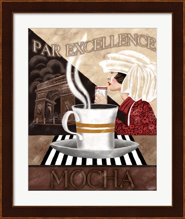 Framed Mocha Print