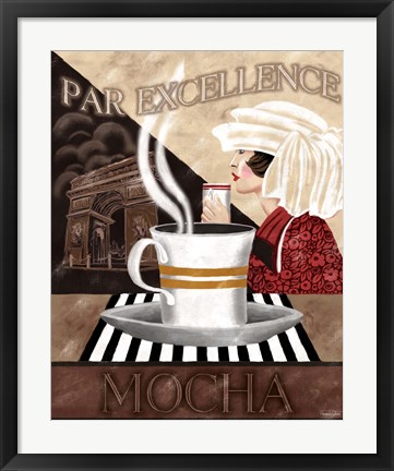 Framed Mocha Print