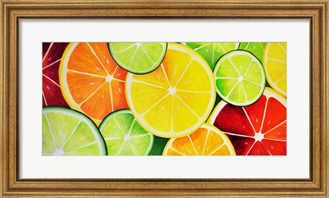 Framed Fruit Slices Print