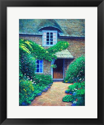 Framed Floral Path Print