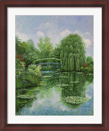Framed Monet Garden IV Print