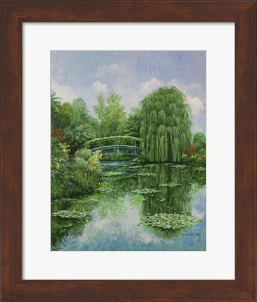 Framed Monet Garden IV Print