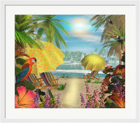 Framed Tropical Delight Print