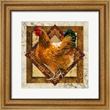 Framed Mother Hen Print