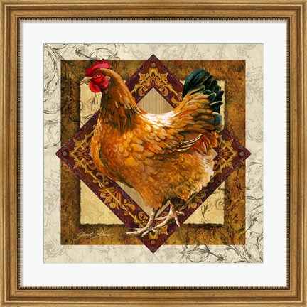 Framed Mother Hen Print