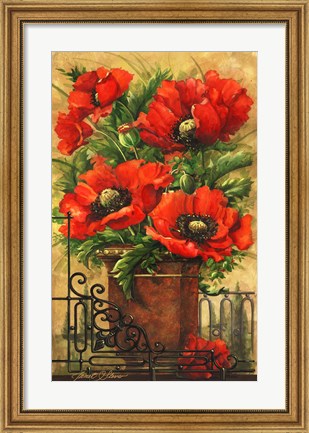 Framed Tuscan Bouquet I Print