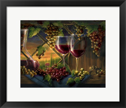 Framed Tuscan Sunset Print