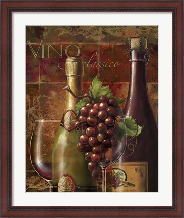 Framed Vino Classico Print