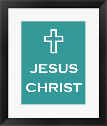 Framed Jesus Christ Cross Print