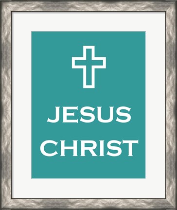 Framed Jesus Christ Cross Print