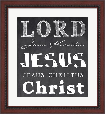 Framed Lord Jesus Christ Print