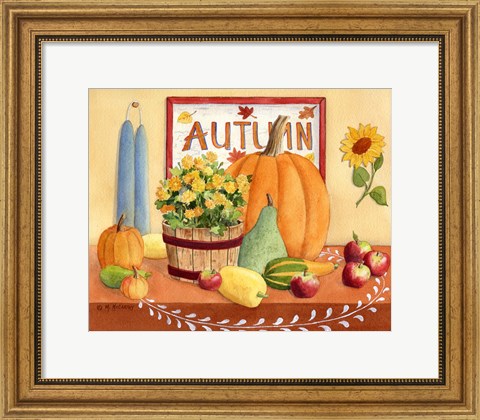 Framed Autumn Table Print