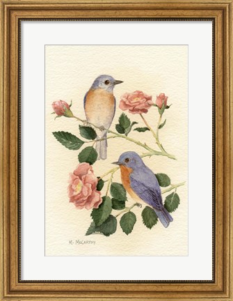 Framed Bluebird I Print