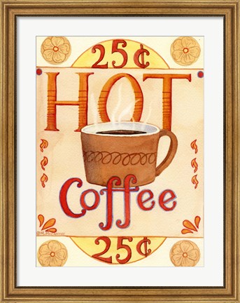 Framed Hot Coffee Print