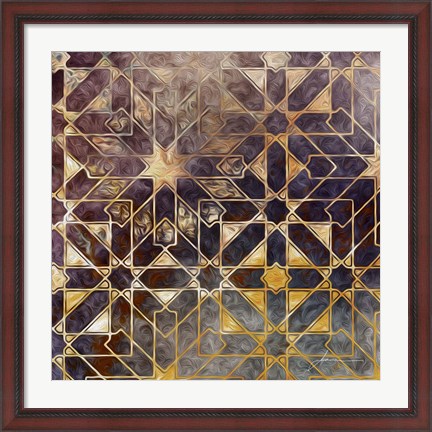 Framed Mystic Tiles I Print