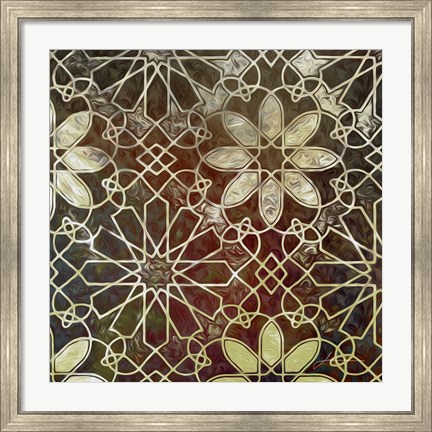 Framed Mystic Tiles II Print