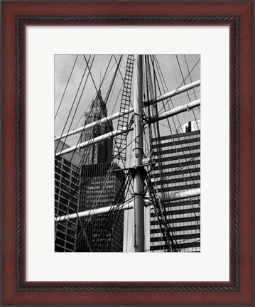Framed South Street Seaport II Print