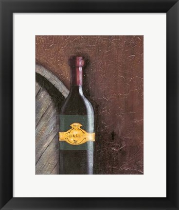 Framed Rustic Wine II Print