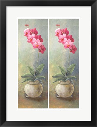 Framed 2-Up Orchid Vertical Print