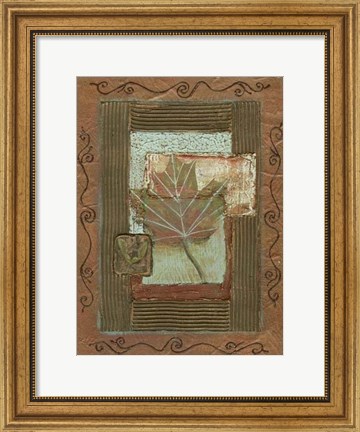 Framed Leaf Quartet II Print