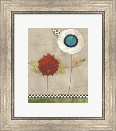 Framed Petal Patterns III Print