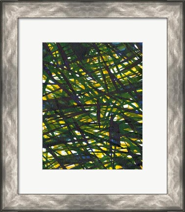 Framed Green Thicket I Print