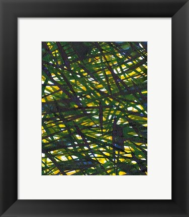 Framed Green Thicket I Print