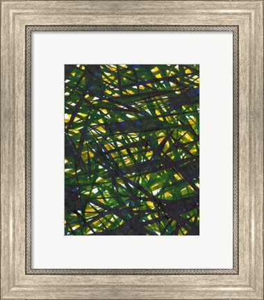 Framed Green Thicket II Print