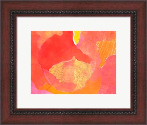 Framed Cabbage Rose II Print