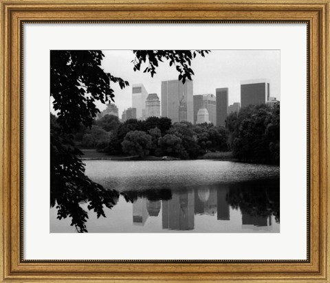 Framed NYC Skyline X Print