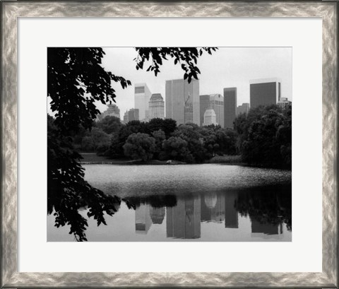 Framed NYC Skyline X Print