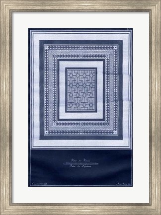 Framed Indigo Tile IV Print