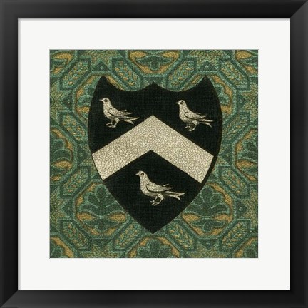 Framed Noble Crest II Print