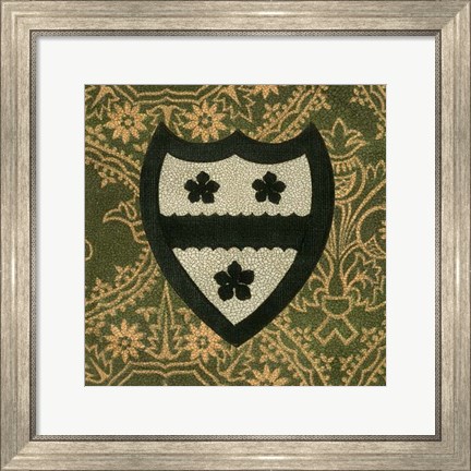 Framed Noble Crest VI Print