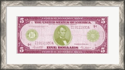 Framed Modern Currency II Print