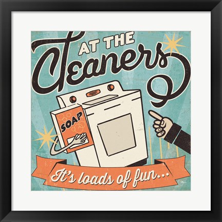 Framed Cleaners II Print