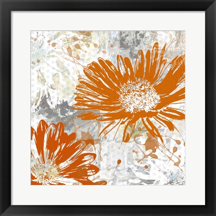 Framed Upsy Daisy I Print