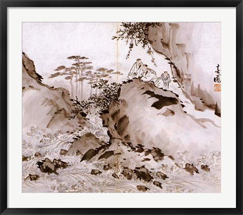 Framed Yi Han-cheol - drawing Print