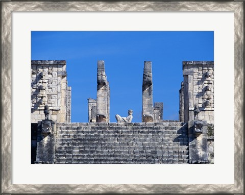 Framed Chac Mool Temple of the Warriors Chichen Itza Print