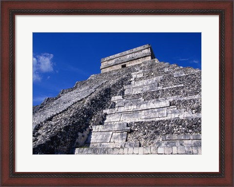 Framed El Castillo Chichen Itza up close Print