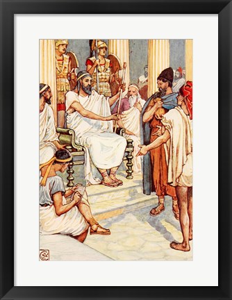 Framed Solon the Wise Lawgiver of Athens Print